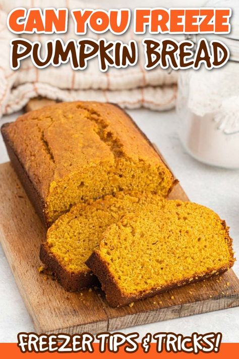 Can You Freeze Pumpkin, Freeze Pumpkin, Freezing Pumpkin, Homemade Pumpkin Bread, It Pumpkin, Frozen Pumpkin, Baking Homemade, Leftover Pumpkin, Pumpkin Bread Recipe