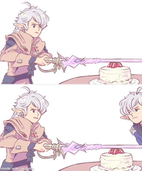 Ffxiv Funny, G'raha Tia Ffxiv, Alphinaud Leveilleur, Alisaie Leveilleur, Ffxiv Art, Ffxiv Fanart, Final Fantasy Funny, Realm Reborn, Portal Game