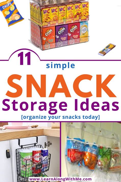 Are snacks cluttering up your pantry or kitchen cabinets? 
These snack storage ideas will help with pantry organization and kitchen organization in general. 
Not all of these storage ideas will work for you. 
But hopefully at least one of these snack storage ideas will help you get your pantry and kitchen organized...at least a little bit more organized anyway.

Check them out today and see which one is right for your home.


#pantryorganization   #kitchenorganization  #snackstorageideas Organize Snacks On Counter, Countertop Snack Storage Ideas, Snack Organization Ideas Cabinet, Crisp Storage Ideas, Chip Storage Ideas Pantries, Potato Chip Storage Ideas, Potato Chip Storage, Chip Storage Ideas, Chip Organization