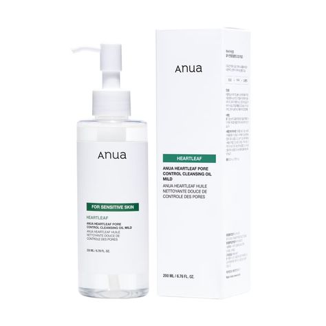 Anua - Heartleaf Pore Control Cleansing Oil Mild | YesStyle Anua Oil Cleanse, Anua Heartleaf Cleansing Oil, Anua Cleansing Oil, Too Faced Highlighter, Deep Cleansing Oil, Skin Care Devices, Helianthus Annuus, Rosmarinus Officinalis, Lifestyle Art