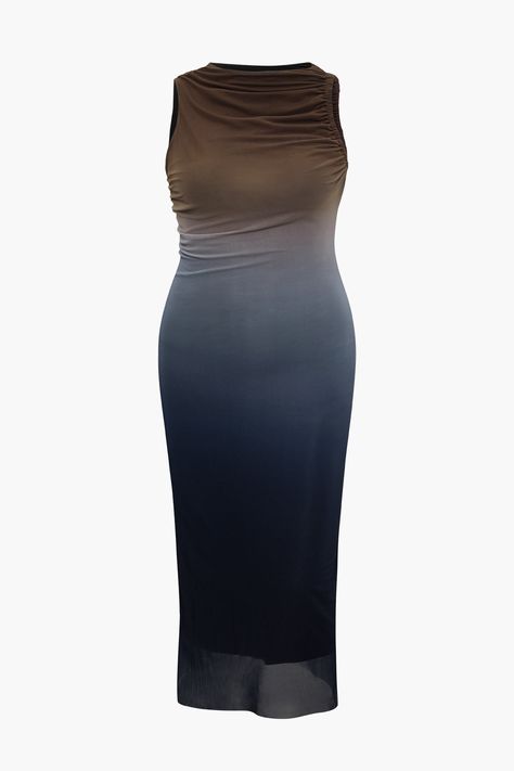 Find essential Curves Redefined items at MICAS, from classics to trends. Discover bodycon dresses or high-waisted pants to refine your look. Shop now and upgrade your wardrobe with us. Trendy Summer Fits, Ombre Print, Tank Maxi Dress, Media Screen, Maxi Tank Dress, Curve Dresses, Style Maxi Dress, List Style, Sheer Fabric