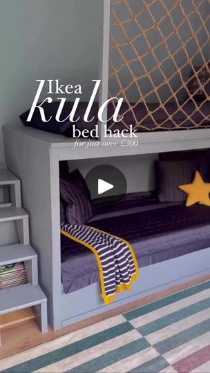 121K views · 430 reactions | IKEA KURA turned into a BUNKBED 
Crédits : @ikeahacksandideas | One Minute Home Ikea Kura Bed Hack For Two, Ikea Kura Bed Ideas, Ikea Kura Bed Hack, Ikea Kids Bed, Kick Off Football, Kura Bed Hack, Kura Hack, Ikea Kura Bed, Kura Bed