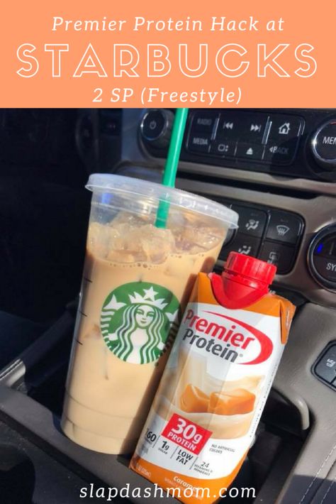 Starbucks And Premier Protein, Protein Drink Recipes, Weight Watcher Smoothies, Weight Watcher Desserts, Coffee Protein Shake, Healthy Starbucks Drinks, Weight Watchers Snacks, Protein Dinner, Protein Coffee