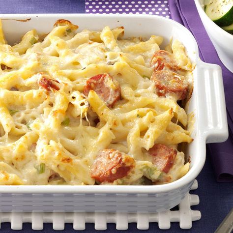 Polish Casserole, Sausage And Pasta, Kielbasa Recipes, Meat And Vegetables, Polish Sausage, Kielbasa Sausage, Kielbasa, Samosa, Sausage Recipes