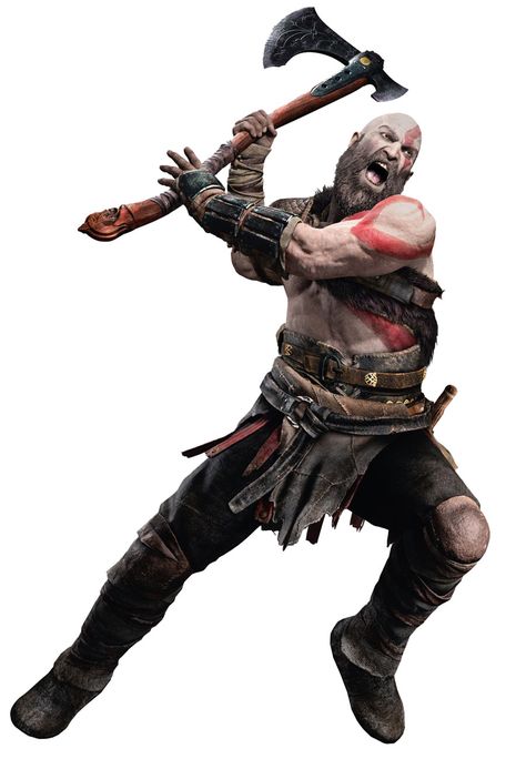 Kratos Swinging Axe from God of War Metal Men, Warrior Pose, Dynamic Pose, Action Pose Reference, Raven Queen, Playstation 1, 다크 판타지, Human Poses Reference, Human Poses