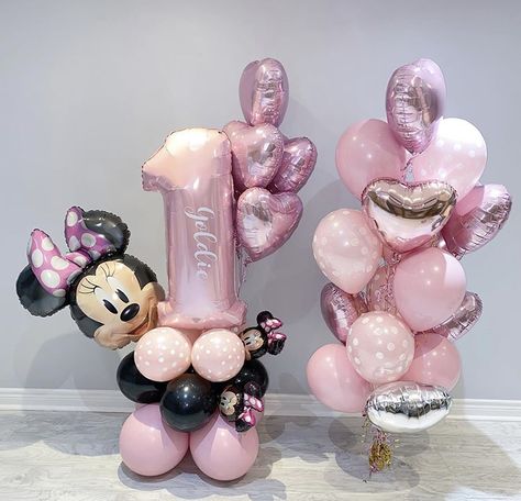 Minnie Mouse Birthday Theme, Minnie Mouse Decorations, Minnie Mouse Theme Party, Minnie Mouse Balloons, Minnie Mouse Birthday Party Decorations, Minnie Mouse First Birthday, Minnie Mouse Birthday Decorations, Minnie Mouse Birthday Cakes, 1st Birthday Girl Decorations