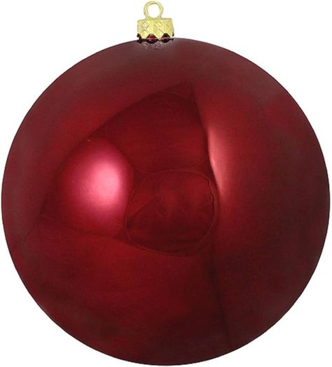 Northlight Burgundy Red Shatterproof Shiny Christmas Ball Ornament 8" (200mm) | Amazon (US) Wine Tree, Christmas Tree Decorating Themes, Tree Decorating, Decorating Themes, Battery Operated Candles, Christmas Ball, Ball Ornaments, Christmas Balls, Burgundy Red