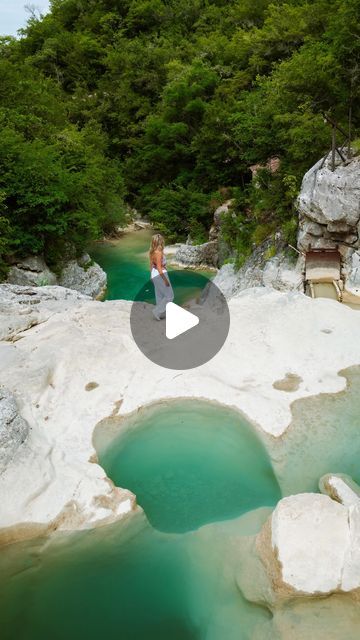 Hannah & Nick / Travel Bloggers / 🇳🇱 on Instagram: "The Hidden Gem of Croatia (wait for the location at the end🥰you don’t want to miss this place!) save this video for your future trip✨🧡  Cool off in Kotli, where an old watermill cradles a pristine river. This is the perfect spot for a refreshing dip, with vivid blue water and a small waterfall that gracefully falls over the smooth rocks. Tip: Visit in Spring or Fall for the Best Water Flow🤗   #croatia #croatiatravel #istria #motovun #croatiafulloflife #kotli" Smooth Rock, Small Waterfall, Airplane Mode, Best Water, Croatia Travel, Hidden Gem, Water Flow, Blue Water, To Miss