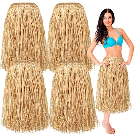 Giegxin Natural Raffia Grass Skirts Tropical Luau Hula Skirt for Adults Women Men Hawaiian Skirt for Party Costume Beach Hula Girl Costume, Luau Costume, Hawaiian Grass Skirt, Hawaii Party Decorations, Hawaiian Costume, Hawaiian Skirt, Hula Skirt, Grass Skirt, Hawaiian Theme