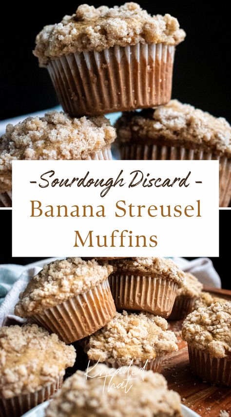 Sourdough Discard Banana Nut Muffins, Sourdough Starter Banana Muffins, Banana Discard Muffins, Banana Muffins Sourdough Discard, Sourdough Banana Muffins Recipe, Sourdough Discard Banana Bread Muffins, Active Sourdough Muffins, Sourdough Discard Muffins Recipe, Easy Sourdough Discard Muffins