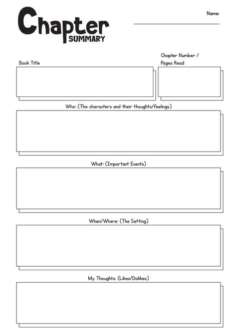 Make sure to fill out the chapter reading summary worksheets after each reading session to strengthen your comprehension and retention of the material. Increase your learning efficiency by actively engaging with the content through these worksheets. Let's enhance our understanding by utilizing these chapter reading summary worksheets after every reading session. #studytools #readingcomprehension #academicresources #chapterreadingsummary Reading Summary Worksheet, Chapter Summary Template, Graphic Organizer For Reading, Summary Template, Writing Graphic Organizers, Reading Log Printable, Book Review Template, Scientific Thinking, Reading Summary