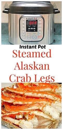 Alaskan Crab Legs, Steamed Crab, Instant Pot Steam, Boil Recipes, Beef Ham, Instapot Meals, Alaskan King Crab, King Crab Legs, Pressure Pot