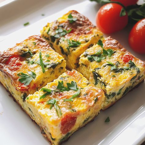 Frittata Squares are the ultimate breakfast hack—make them ahead of time, and enjoy a hearty, flavorful bite whenever hunger strikes! Superbowl Recipes, Make Ahead Brunch Recipes, Mini Frittatas, Breakfast Hack, Mini Frittata, Gf Breakfast, Ultimate Breakfast, Hunger Strike, Frittata Recipes