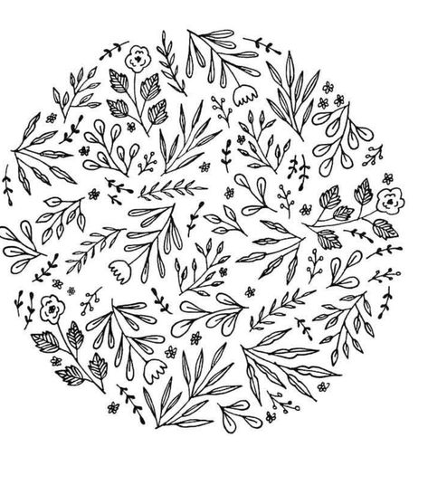 Flower Pattern Embroidery Templates, Negative Space Embroidery, Floral Embroidery Patterns Templates, Embroidery Flowers Pattern Templates, Wreath Drawing, Embroidery Template, Floral Embroidery Patterns, Diy Embroidery Patterns, Pola Sulam