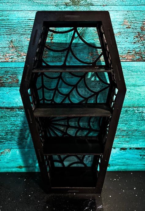 Spider Web Coffin Shelf, Goth Decor , Moody Decor. Goth Mom Gift. Mothers Day Gift, Moody Decor. Coffin Shelf, Goth Gift, Teen Decor Gift - Etsy Goth Shelf, Cutest Apartment, Horror Themed Room, Boho Goth Decor, Pastel Goth Home Decor, Goth Mom, Coffin Shelf, Goth Houses, Gothic Decor Bedroom