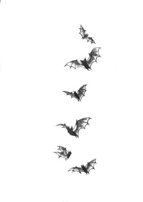 Bats Forearm Tattoo, Detailed Bat Tattoo, Micro Bat Tattoo, Bat Filler Tattoo, Bat Spine Tattoo, Bats Flying Drawing, Bat Tattoo Design Drawings, Bat Line Tattoo, Cute Vampire Tattoo