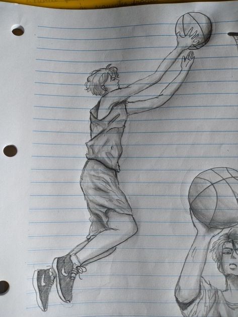 Basket Drawing Art, Sport Drawing Ideas Art, Basketball Player Drawing, Simple Easy Drawings, Basketball Pose, People Drinking Coffee, People Drinking, Basketball Drawings, Sports Drawings