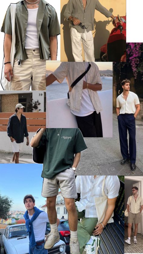 Thailand Outfit, Simple Casual Outfits, Trendy Boy Outfits, Classy Outfits Men, Color Combinations For Clothes, Outfits Hombre, Mens Casual Dress Outfits, Guys Clothing Styles, Outfit Grid