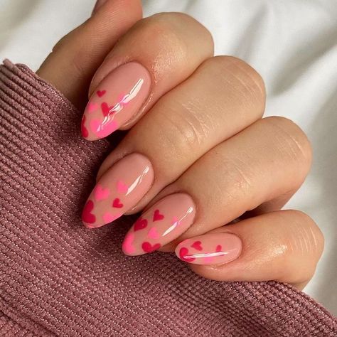 Nails San Valentin, San Valentine Nails, San Valentine Nails Ideas, Drip Drip, Valentine Nails, Minimal Nails, Dream Nails, Fire Nails, Funky Nails