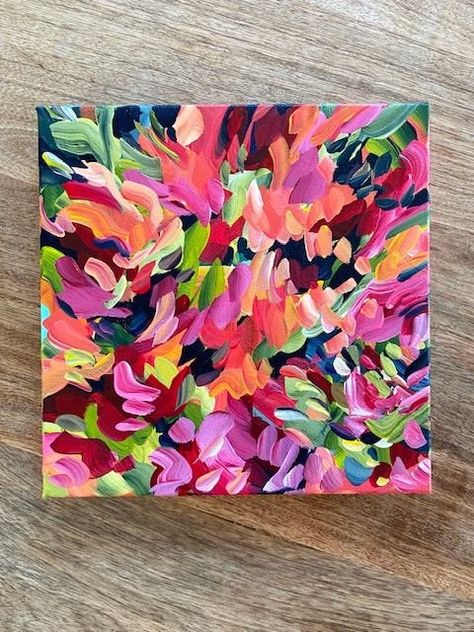 Abstract Floral Paintings Acrylics Tutorial, Acrylic Painting Patterns, Diy Painting Abstract, Abstract Dog Painting Acrylics, Modern Floral Painting, Abstract Flower Painting Acrylic Easy, Abstract Flower Art Simple, Diy Canvas Art Painting Step By Step, How To Paint Abstract Flowers