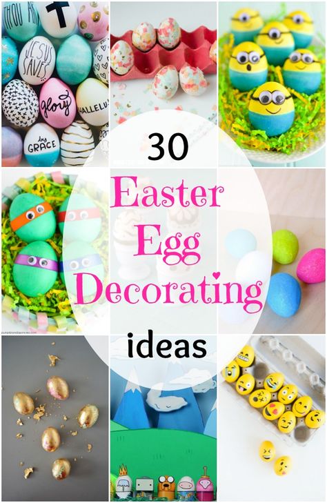 Easy Easter Egg Decorating Ideas, Easter Egg Decorating Ideas, Natural Easter Eggs, Easter Egg Decor, Egg Decorating Ideas, Easter Egg Hunt Party, Egg Decor, Creative Easter Eggs, Decorated Eggs