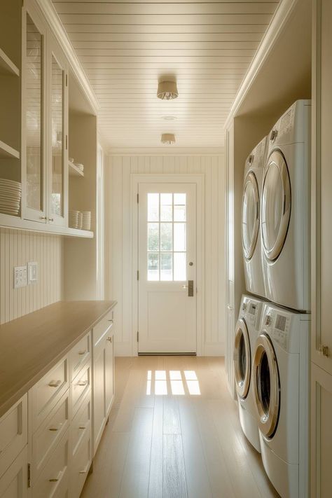 41 Butler’s Pantry Ideas That Combine Flair and Function Laundry In Pantry, Pantry Utility Room Combo, Laundry And Pantry Room Combo, Laundry Room And Pantry Combo, Laundry Pantry Combo Ideas, Pantry And Laundry Room Combo, Pantry And Laundry Room Combo Layout, Laundry Room Pantry Combo, Pantry Laundry Room Combo