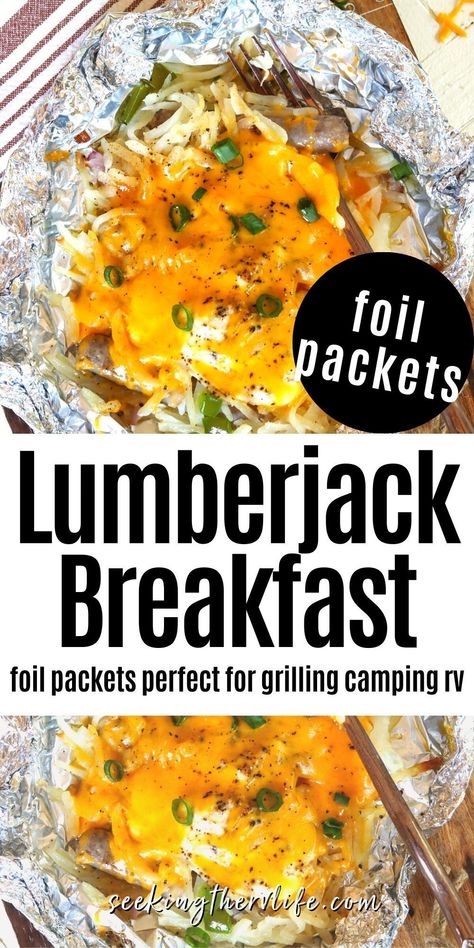 Tin Foil Breakfast Camping, Tinfoil Breakfast Camping, Camping Foil Packets Breakfast, Foil Packets For The Grill Breakfast, Foil Breakfast Camping, Camping Breakfast No Cook, Foil Packet Breakfast, Breakfast Foil Packets For Camping, Campfire Dinners Foil Packets