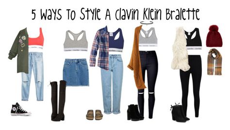 "5 Ways To Style A Calvin Klein Bralette" by polyvore1357 on Polyvore featuring Converse, Calvin Klein, WithChic, Calvin Klein Jeans, Stuart Weitzman, Hogan, Topshop, Boohoo, Birkenstock and L.L.Bean Calvin Klein Bralette Outfit, Sweats And Heels, Fashion Island, Calvin Klein Jacket, Summer Concerts, Calvin Klein Bralette, Bralette Outfit, Island Fashion, Closet Essentials