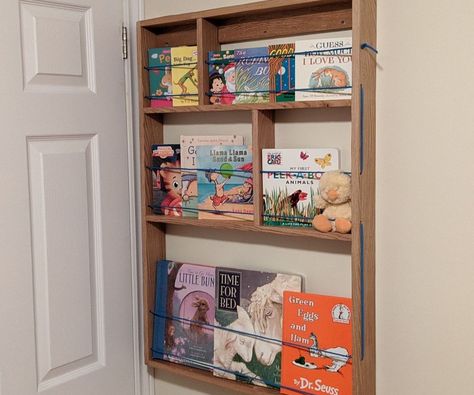 Narrow Bookshelf for Behind the Door Storage Behind The Door Storage, Behind Door Storage, Door Bookshelf, Narrow Bookshelf, Floor Safe, Playroom Organization, Green Bedding, Built In Bookcase, Book Storage