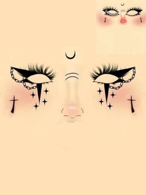 Boceto Makeup Egirl, Delineados Egirl, Eye Contouring, Makeup Egirl, Punk Makeup, Makeup Drawing, Pink Eye Makeup, Makeup Face Charts, Anime Makeup