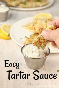 Make Tartar Sauce, Easy Tartar Sauce, Hp Sauce, Homemade Tartar Sauce, Foodie Crush, Best Soup Recipes, Tartar Sauce, Fish Dinner, Pickle Relish