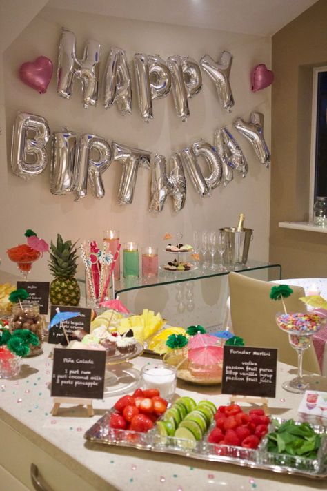 21st Birthday Cocktail Party! – Live, Love n Create 21st Birthday Ideas 2023, Easy 21st Birthday Decorations, Home Dinner Birthday Party, Cocktail Party At Home Decor, 21st Birthday Home Party Ideas, 21st Birthday Pregame Ideas, 18th Cocktail Party Ideas, 18th Birthday Cocktail Party Ideas, 21st Birthday Cocktail Party Ideas