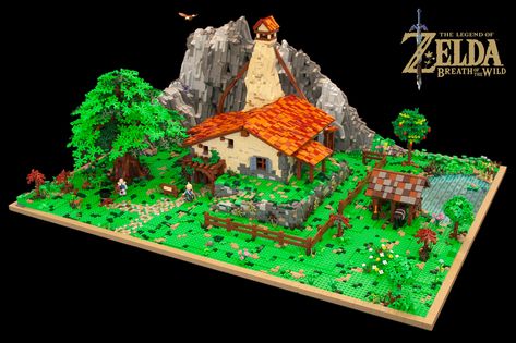 Lego Zelda, Hyrule Castle, Lego Sculptures, Lego Creative, Lego Construction, Cool Lego Creations, Lego House, Zelda Art, Legend Of Zelda Breath