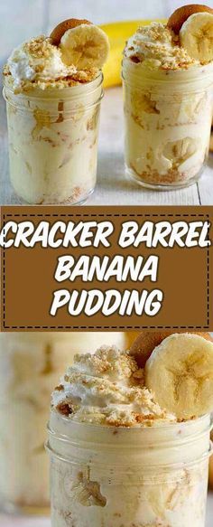 Banana Pudding For 2 People, Banana Pudding Without Instant Pudding, Thick Banana Pudding, Gourmet Banana Pudding, Banana Pudding With Graham Crackers, Making Pudding, Cracker Barrel Copycat Recipes, Homestyle Cooking, Old Fashioned Banana Pudding