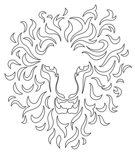 Animal Stencil Patterns, Metal Piercing, Lion Stencil, Rasta Lion, Lion Tattoo Design, Animal Stencil, Pumpkin Carvings Stencils, Cowgirl Art, Free Stencils