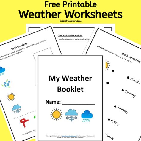 Weather Report For Kids, Weather Worksheets For Kids, Weather Printables, Weather Activities For Kids, Weather Worksheets, Fall Worksheets, Christian Activities, Weather Activities, Free Printable Worksheets