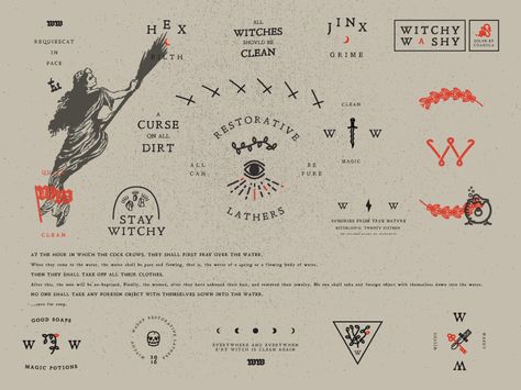 Witchy Logo, Brand Style Board, Branding Identity Design, Identity Design Inspiration, Witch Design, Web Graphic Design, Branding Identity, Packaging Labels Design, Graphic Design Fun