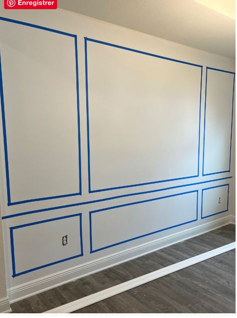 Picture Frame Molding Dining Room, Picture Frame Molding Bedroom, Picture Frame Molding Diy, Diy Picture Frame Molding, Wall Molding Diy, Trim Molding Ideas, Decorative Wall Molding, Kim House, Diy Picture Frame