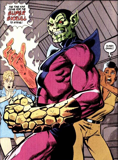 The Super-Skrull in Namor The Sub-Mariner vol 1 #17 | Art by John Byrne & Glynis Oliver Baxter Building, Super Skrull, Dc Animated, Rogues Gallery, Indie Film, Samuel L Jackson, Greatest Villains, John Byrne, Carol Danvers