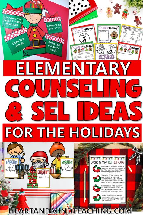 Festive Counseling and SEL Ideas for the Holidays for Your Elementary Classroom Christmas Counseling Activities, Sel Christmas Activities, Generosity Activities, Kindness Lessons, Teaching Empathy, Friendship Skills, School Counseling Lessons, School Social Worker, Counseling Lessons