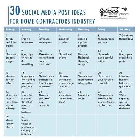 30 Social Media Post Ideas for Home Contractors Industry  - home construction industry social media post ideas - 2021 social media post ideas - sabrinasadminservices.com Construction Marketing Ideas, Instagram Post Ideas For Social Media Managers, Construction Content Ideas, Social Media Manager Post Ideas, Construction Social Media, What To Post On Social Media Real Estate, Construction Social Media Posts, First Social Media Post For Business, Checklist Social Media Post