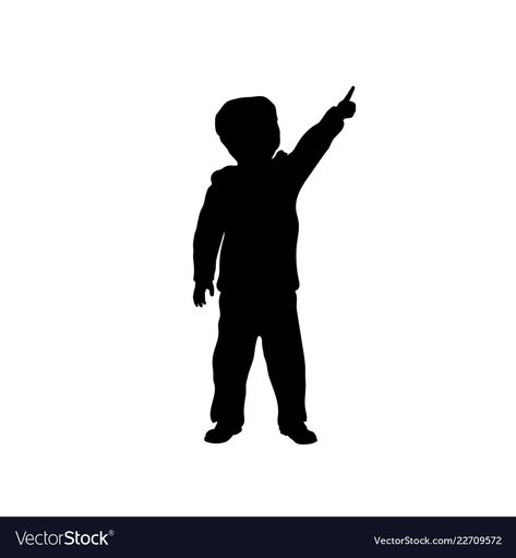 Pointing To The Sky, Children Silhouettes, Walking Silhouette, Child Silhouette, Hey Sister, Sky Tattoos, Sky Vector, Boy Silhouette, Kids Silhouette