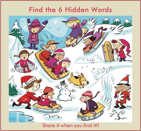 WhatsApp Riddle: Find 6 Words Hidden in the Picture 8 | BhaviniOnline.com Hidden Words In Pictures, Highlights Hidden Pictures, Educational Therapy, Hidden Picture Puzzles, Word Challenge, Picture Composition, Hidden Words, Six Words, Hidden Pictures