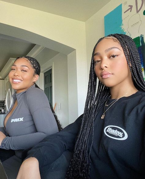 Jodie Woods, Hairstyles Natural, Jordyn Woods, Girls Braids, Cornrows Braids, Braids For Black Hair, Black Girls Hairstyles, Brown Skin, Protective Hairstyles