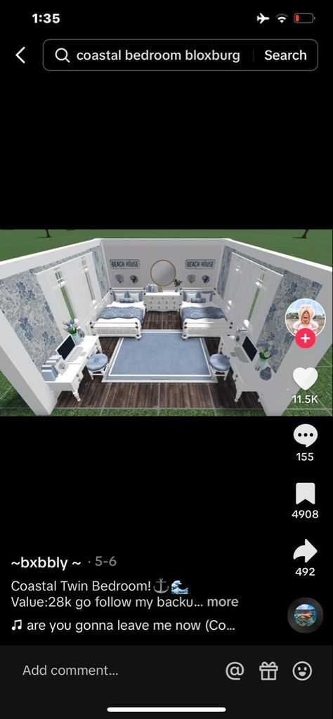 Coastal Living Room Ideas Bloxburg, Bloxburg Costal Codes Pictures, Bloxburg Beach Bathroom Ideas, Roblox Beach House Layout, 3x3 Coastal Bathroom Bloxburg, Coastal Bathroom Bloxburg Ideas, Coastal Bloxburg Laundry Room, Beach Theme Bloxburg House, Tsitp House Bloxburg