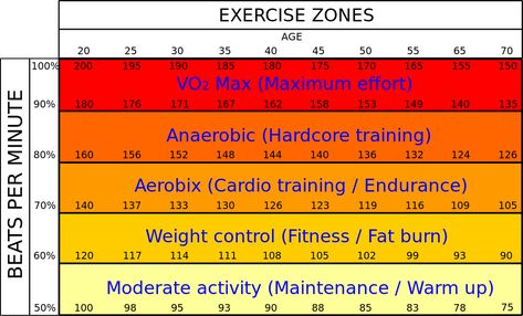 Heart Rate Chart, Heart Rate Training, Benefits Of Cardio, Target Heart Rate, Heart Rate Zones, Anaerobic Exercise, Cardio Boxing, Running For Beginners, Workout Chart