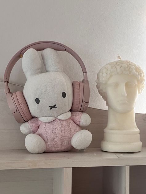 Miffy Headphones, Headphones, Pink, White