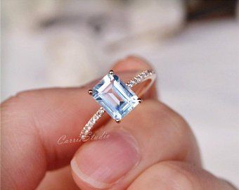 We're happy to do custom ring with your idea.: by CarrieStudio Gold Aquamarine Ring, Rose Gold Halo Engagement Ring, Pink Morganite Ring, Rose Gold Morganite Ring, Dream Rings, Leaf Engagement Ring, Sterling Silver Stacking Rings, Aquamarine Engagement Ring, Engagement Ring White Gold