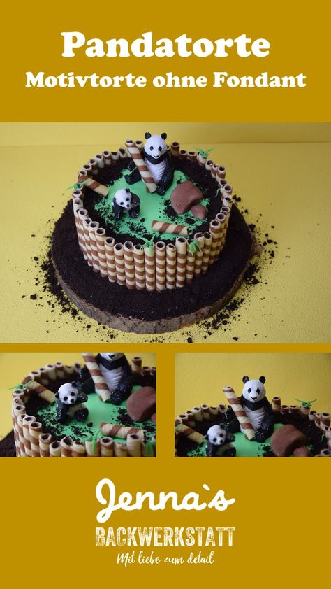 #jennasbackwerkstatt #motivtorte #panda #pandabären #schleich #bambus #backen #torte Tier Torte, Food Design, Birthday Parties, Birthday Cake, Birthday Party, Cake, Birthday