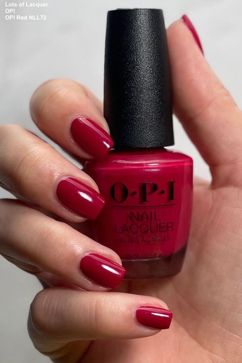 Miami Beat Opi, Opi Cranberry Colors, Opi Maraschino Cherry, Opi Color So Hot It Burns, Cranberry Nail Polish, Opi Dip Red Colors, Color So Hot It Berns Opi, Opi Holiday Nails, Red Veal Your Truth Opi